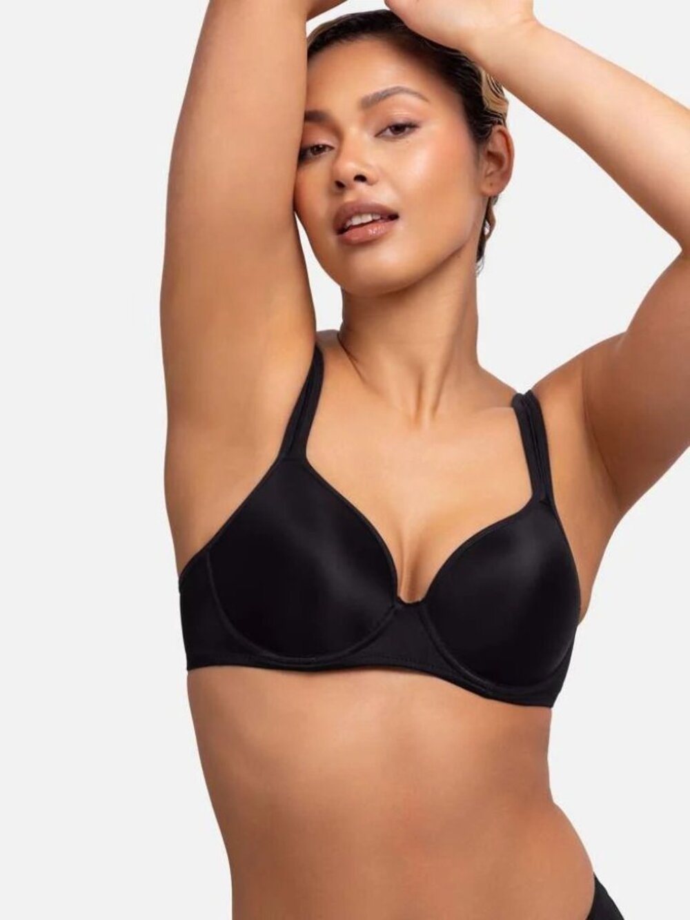 NWT Dorina Rachel Demi Bra Sz 42DDD Black D1082A-V00 Padded Underwire Full Cover